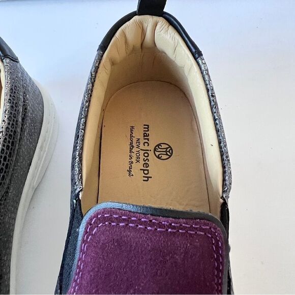 Marc Joseph Riverdale Kids Leather Made in Brazil Luxury Suede Slip on Sneaker - Picture 6 of 8